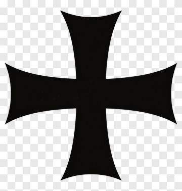 Black Iron Cross Symbol PNG