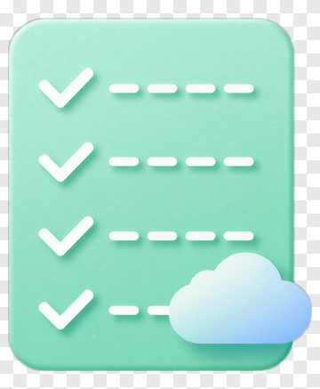 Checklist With Cloud Icon PNG