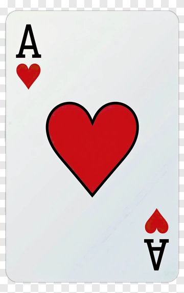 Ace Of Hearts Playing Card PNG