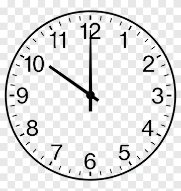 Clock Face Showing Time PNG