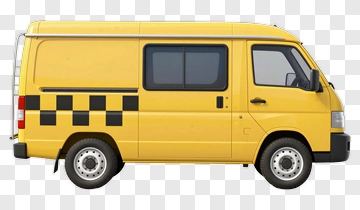 Yellow Taxi Van PNG