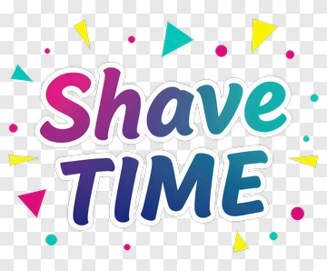 Shave Time Graphic Design PNG