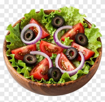 Fresh Salad With Tomatoes And Olives PNG