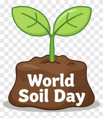World Soil Day With Plant Growing From Soil PNG