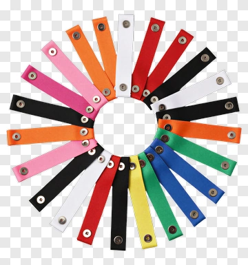 Colorful Fabric Sample Swatch Ring PNG