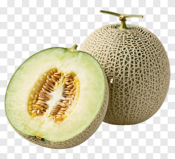 Cantaloupe With Sliced Half PNG