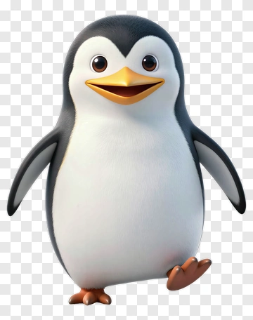 Cartoon Penguin Smiling PNG