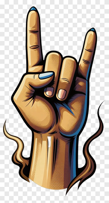 Rock Hand Gesture PNG