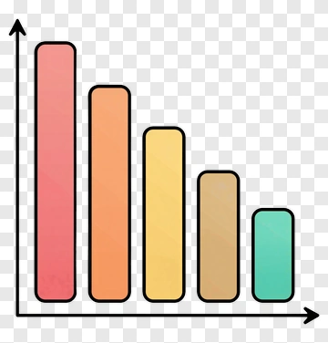 Colorful Bar Chart PNG