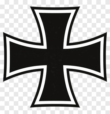 Black Iron Cross PNG