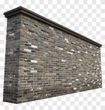 Stone Wall With Decorative Cap PNG