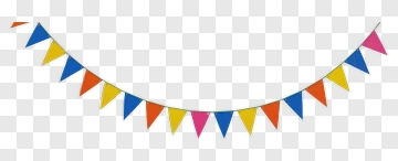 Colorful Party Bunting Flags PNG