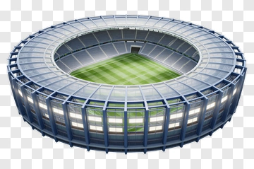 Modern Stadium With Grass Field PNG
