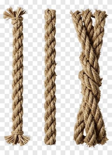 Natural Jute Rope Bundle PNG