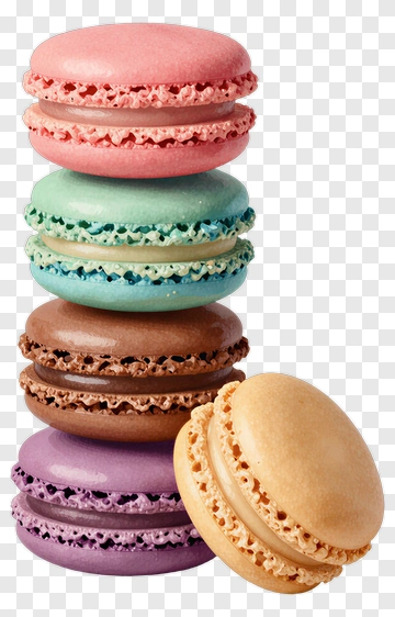 Colorful Macarons Stack PNG
