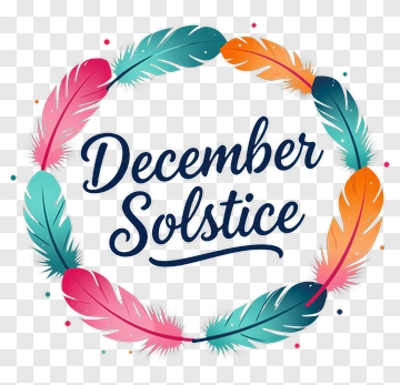 December Solstice Decorative Wreath PNG
