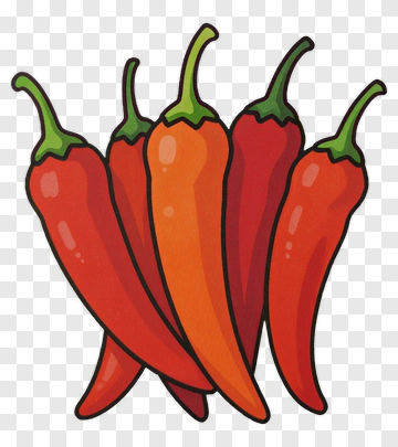 Colorful Chili Peppers PNG