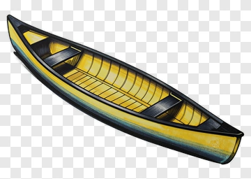 Colorful Canoe PNG