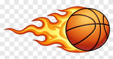 Basketball With Flames PNG