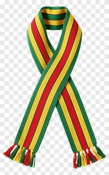 Colorful Striped Scarf PNG
