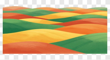 Colorful Wavy Landscape PNG