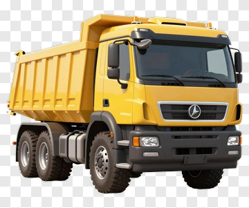 Yellow Dump Truck PNG