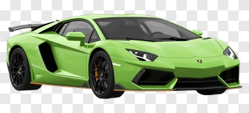 Green Sports Car PNG
