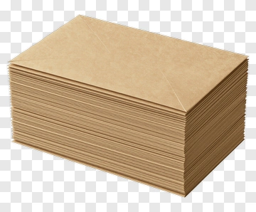 Stack Of Brown Paper Envelopes PNG