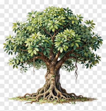 Realistic Tree With Lush Green Leaves PNG