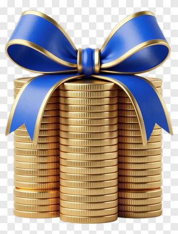 Gift Box Wrapped With A Blue Ribbon PNG
