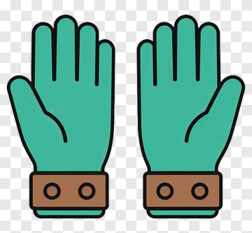 Cartoon Gardening Gloves PNG