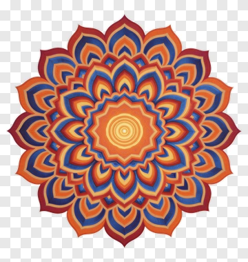 Colorful Mandala Design PNG