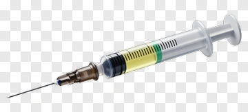 Syringe With Yellow Liquid PNG