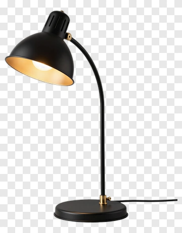 Black Desk Lamp PNG