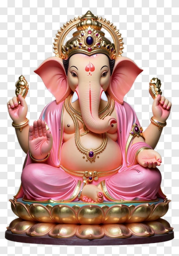 Colorful Ganesh Statue PNG