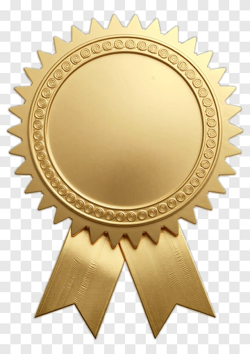 Gold Award Ribbon PNG
