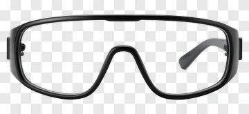 Black Sports Glasses PNG