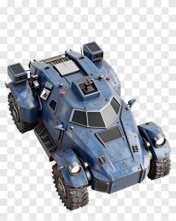 3D Armored Vehicle PNG