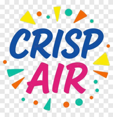 Crisp Air Text Design PNG