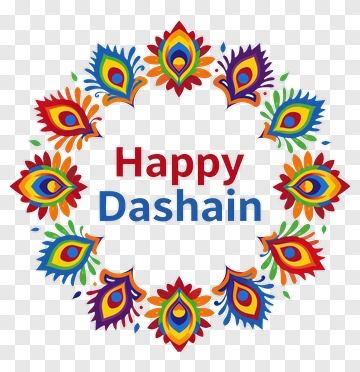 Happy Dashain Greeting Design PNG