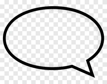 Speech Bubble Outline PNG