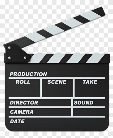 Movie Production Clapperboard PNG