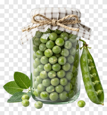 Jar Of Green Peas PNG