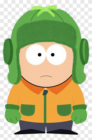Cartoon Character In Green Hat And Orange Jacket PNG
