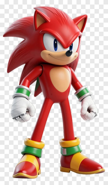 Red Cartoon Hedgehog Character PNG