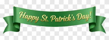 Happy St. Patrick's Day Banner PNG