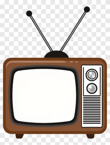 Vintage Television Set PNG