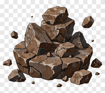Stack Of Cartoon Rocks PNG