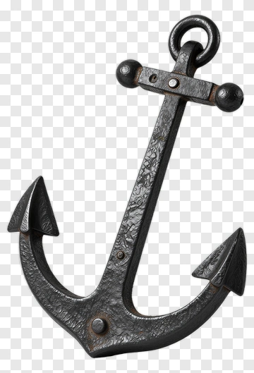 Black Anchor PNG