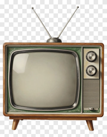 Vintage Television Set PNG